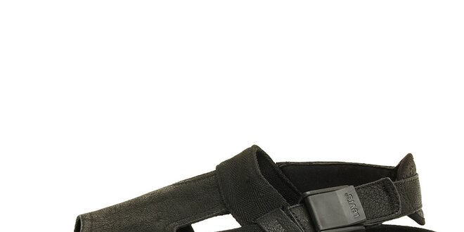 Černé kožené sandály Levi's
