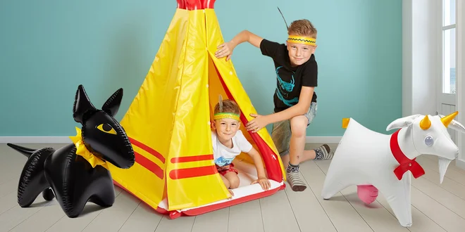 Nafukovací novinky Fatra: Teepee, zvířátka a míče