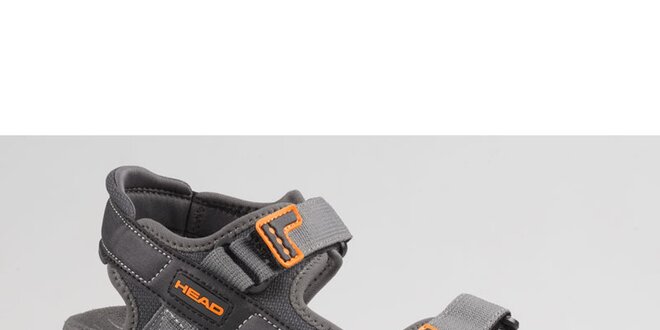 Pánské šedo-oranžové trekové sandále Head