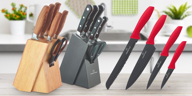 Sady kuchyňských nožů z nerezové oceli