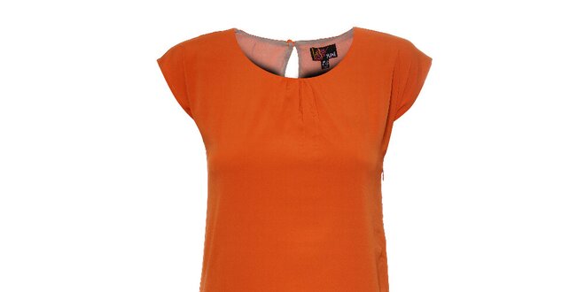 Dámské oranžovo-béžové šaty Yumi