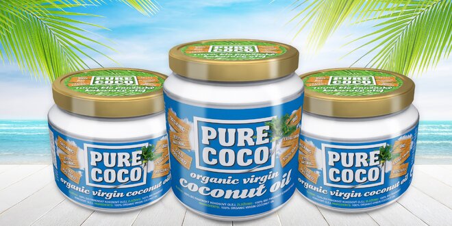 Pure Coco: 100% bio kokosový extra panenský olej