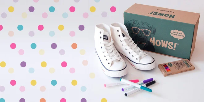 Tenisky Nows! a k nim fixky na pomaľovanie