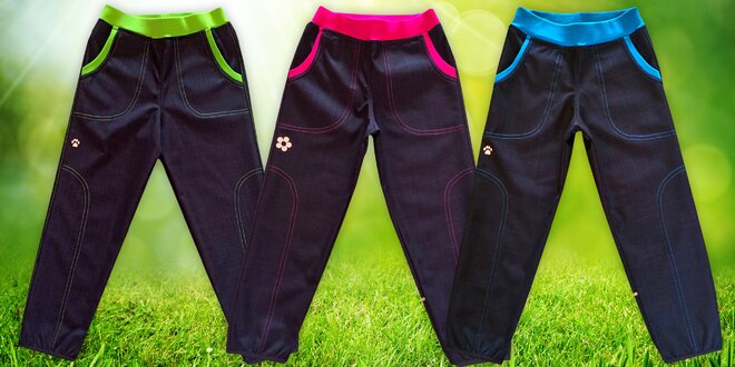 Jarní softshellové kalhoty značky Gudo pro děti