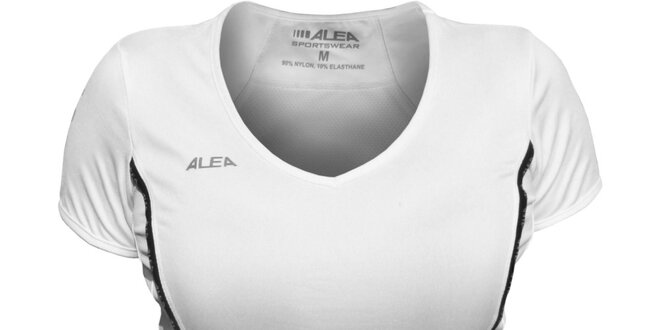 Dámské bílé tričko s krátkými rukávy ALEA
