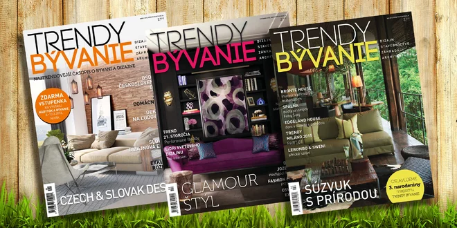 Balíček archívnych 6 čísiel magazínu TRENDY BÝVANIE