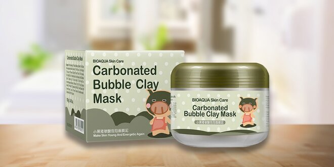 Bublinková maska s bambusovým uhlím
