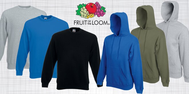 Barevné pánské mikiny Fruit of the Loom