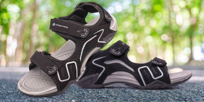 Černé pánské sandály Alpine Pro, různé velikosti