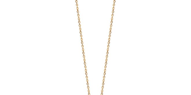 Zlatý náhrdelník s indigovým přívěskem La Mimossa