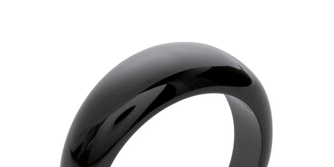 Dámský černý keramický prsten La Mimossa