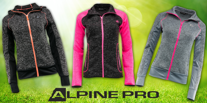 Dámské svetry Alpine Pro na zip