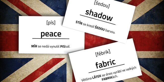 Jazykové kartičky Mnemory: Naučte se anglicky