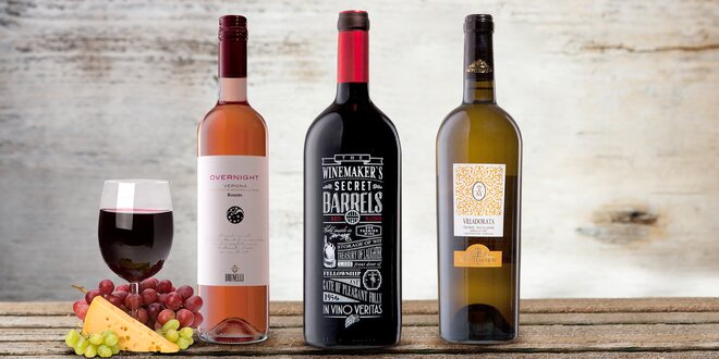 Červené, růžové i bílé: vína z Itálie a Chille