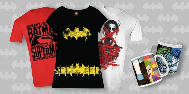 Trička a hrnky s motivy Batman vs. Superman
