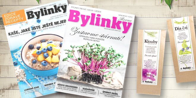 Roční předplatné časopisu Bylinky revue s čajem