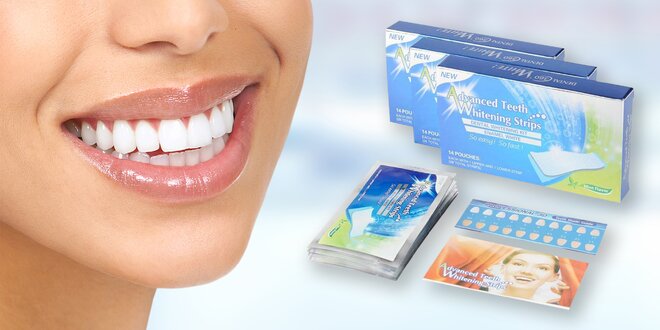 Revoluční gelové bělící pásky na zuby