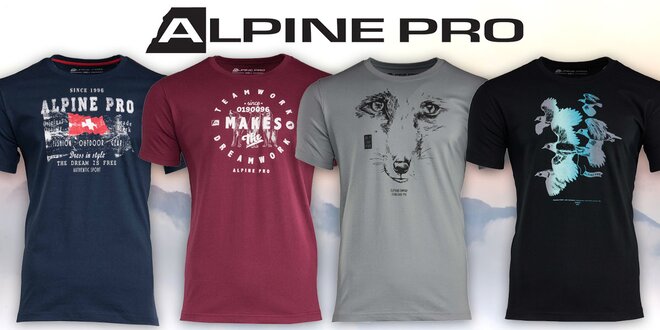 Pánská bavlněná trička Alpine Pro