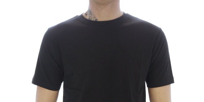 Pánské černé bavlněné tričko Southpole
