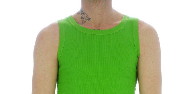 Pánské neonově zelené bavlněné tričko Southpole