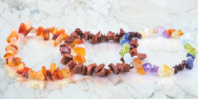 Elegantní sekané náramky z polodrahokamů