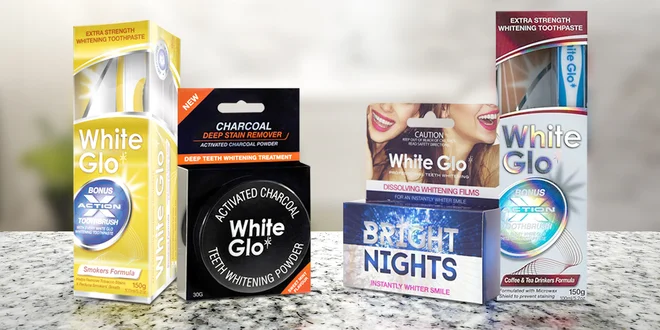 Sada pro čištění a bělení zubů White Glo