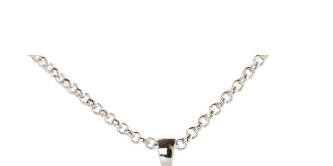 Dámský stříbrný náhrdelník s průzračným kamínkem Destellos