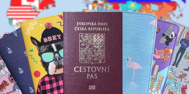 Originální a barevné obaly na cestovní pasy