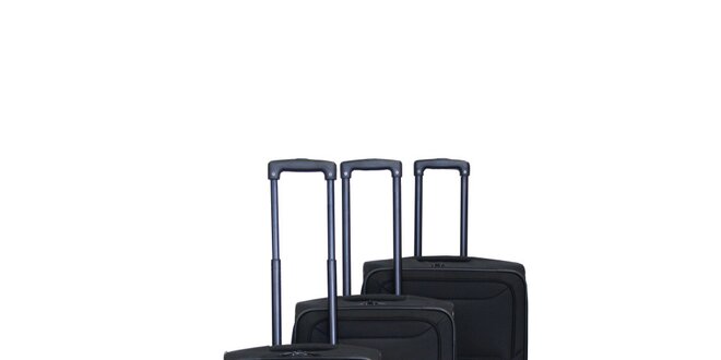 Set tří černých kufrů na kolečkách Esprit