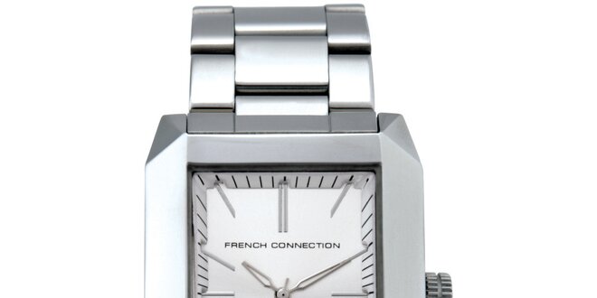 Pánské stříbrné analogové hodinky French Connection