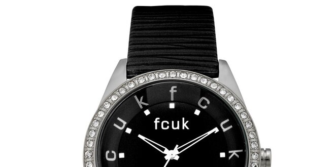Dámské černo-stříbrné analogové hodinky French Connection
