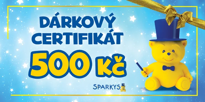 Dárkový poukaz do Sparkys v hodnotě 500 Kč