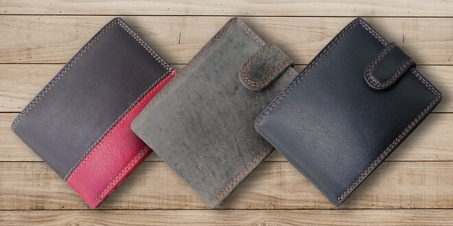 Elegantní kožené pánské peněženky ve 14 stylech