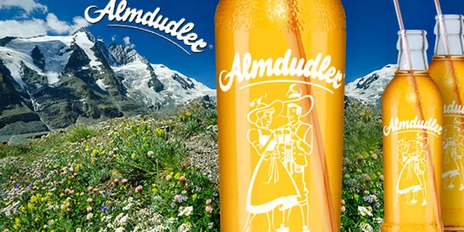 24 osvěžujících limonád Almdudler. Včetně dopravy