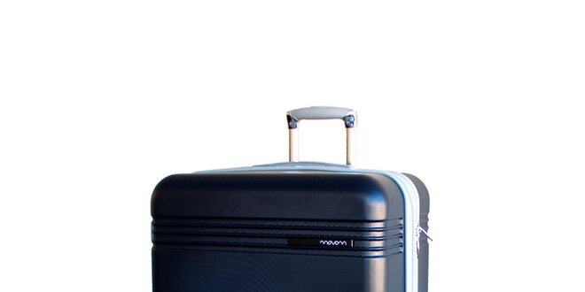 Tmavě modrý cestovní kufr na kolečkách Movom