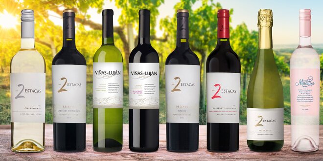 Sety vín z Argentiny: červené, bílé i růžové