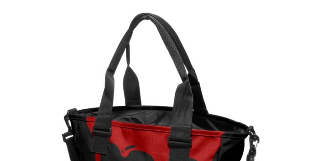 Dámská černá taška Eastpak s červeným potiskem
