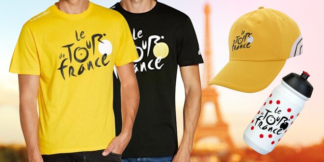 Tour de France: kšiltovky, trika i lahev na kolo