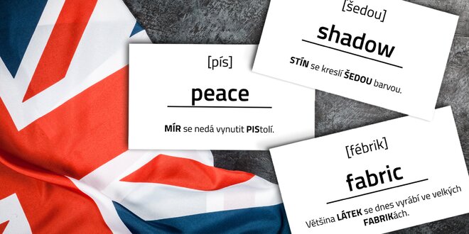 Jazykové kartičky Mnemory: Naučte se anglicky