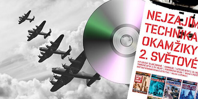 Cyklus 7 + 1 DVD dokumentů o 2. světové válce „Válečné Šílenství“ - včetně dopravy