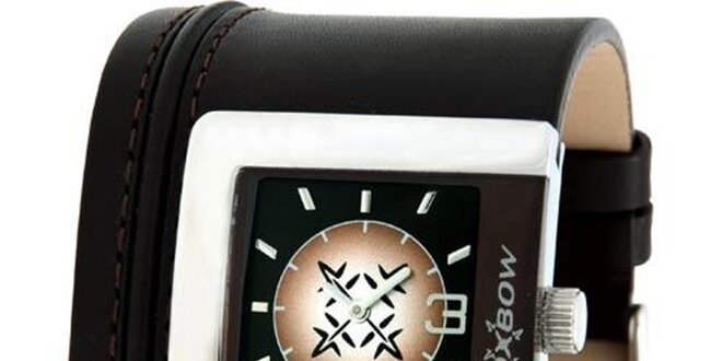Dámské hnědé analogové hodinky Oxbow