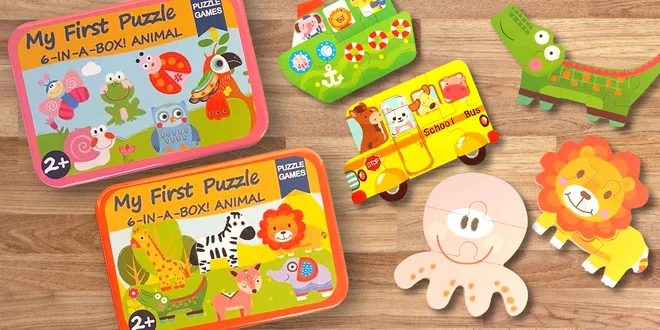 První puzzle 6 v 1: dopravní prostředky i moře