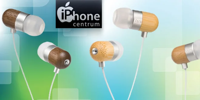 Dřevěná sluchátka Vers pro váš iPhone nebo iPad