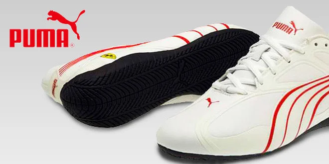 Stylové pánské boty Puma se znakem Ferrari