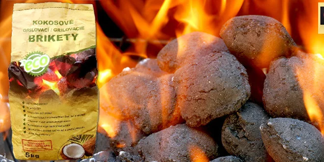 5 kg kokosových briket na grilování