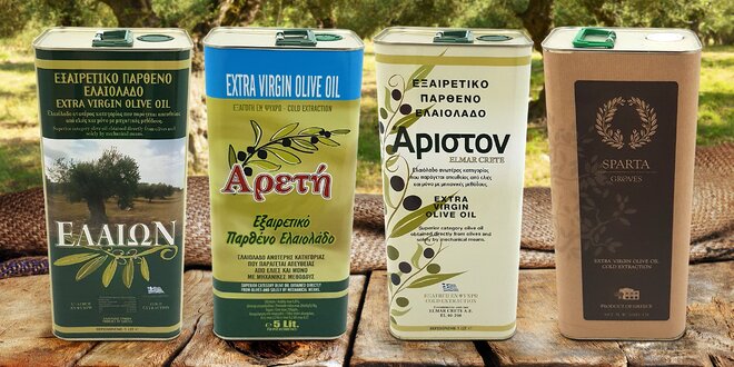 5 l Řecka: prémiové extra panenské olivové oleje