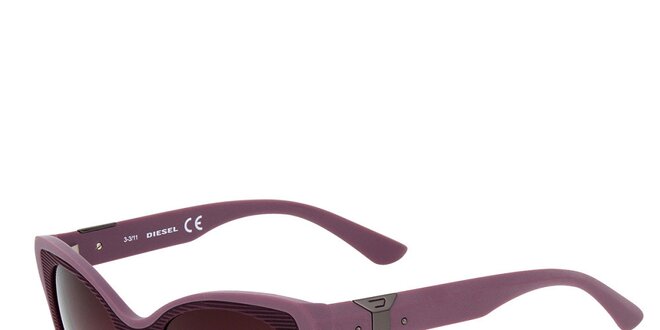 Dámské fialové plastové sluneční brýle Diesel