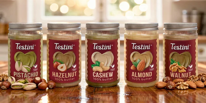 Oříškové pasty Testini: pistácie, kešu, mandle a další