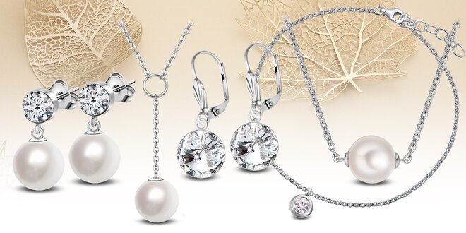 Elegantní ocelové šperky Crystal Collection s krystaly Swarovski®