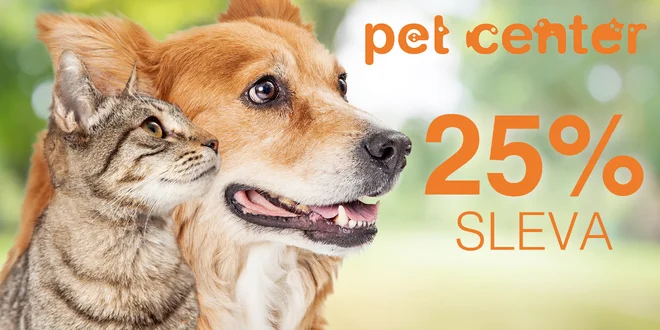 Sleva 25 % na nákup libovolné věci z Pet Center